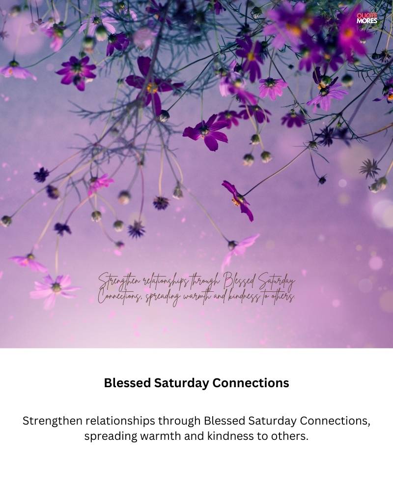 Blessed Saturday Connections