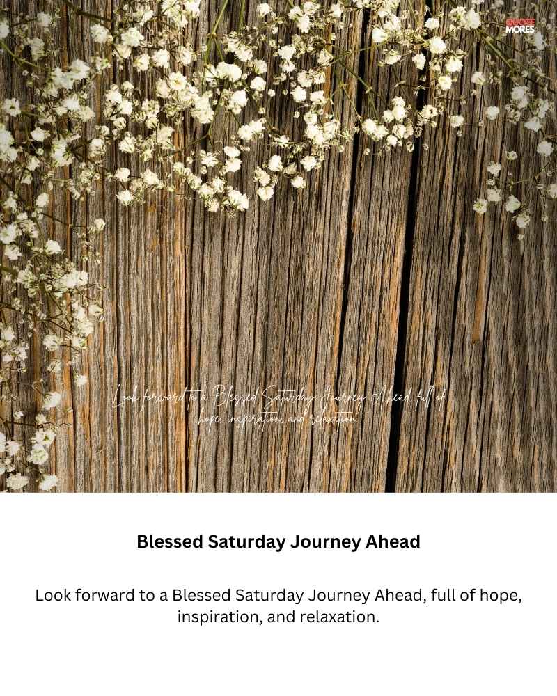 Blessed Saturday Journey Ahead