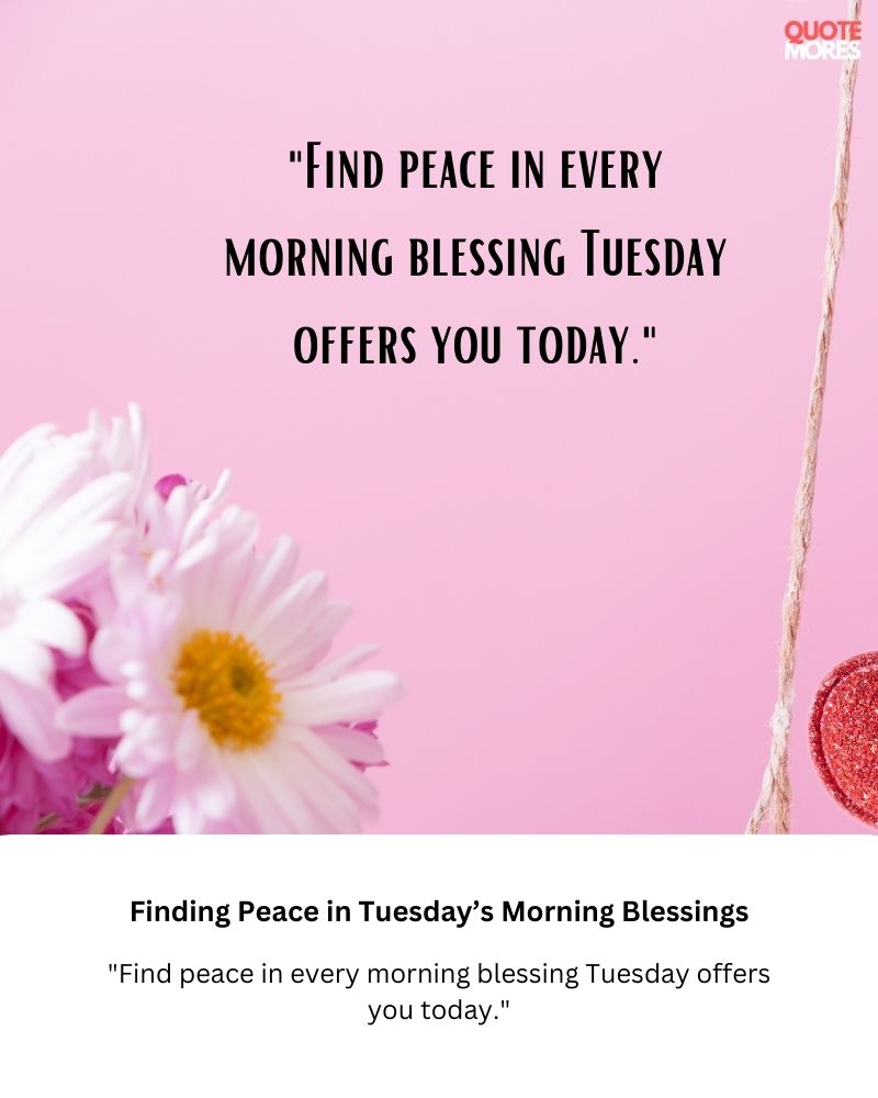 Finding Peace in Tuesday’s Morning Blessings