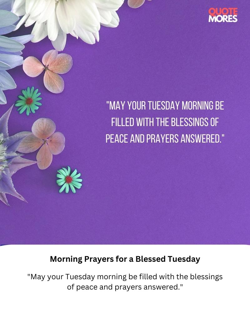 Morning Prayers for a Blessed Tuesday 