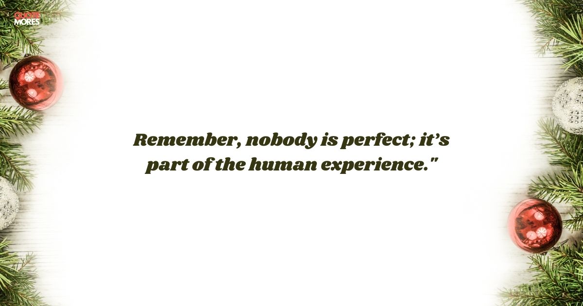 Nobody is Perfect Quotes 