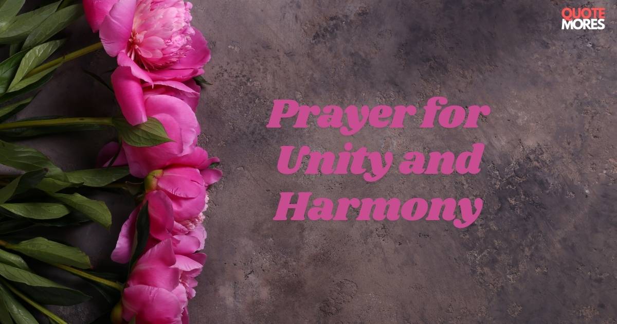 Prayer for Unity and Harmony