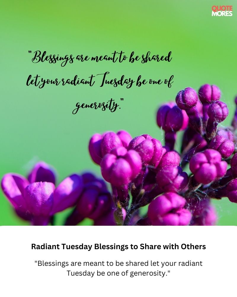 Radiant Tuesday Blessings to Share with Others