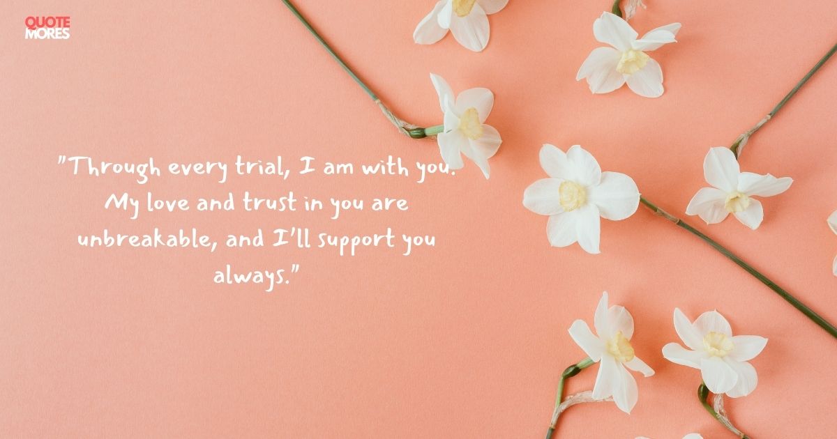 Reassuring Love and Trust Messages for Tough Times