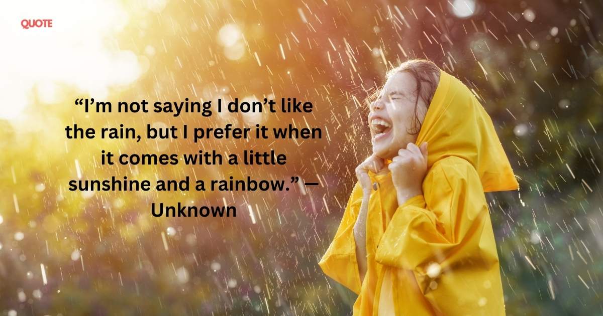 Funny Rain Quotes Adding a Splash of Humor