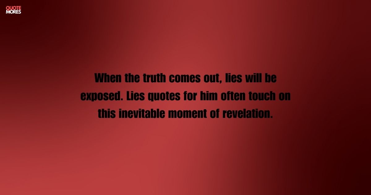 Quotes About Lying In Relationship